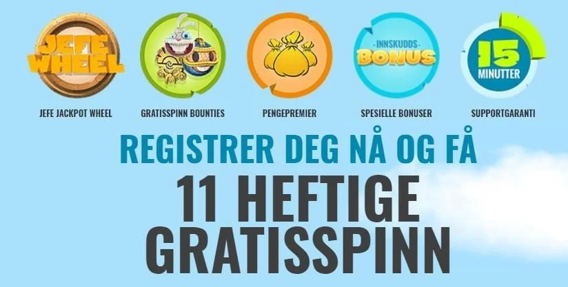 Casinojefe free spins uten innskudd