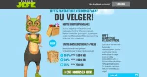 Casinojefe velkomstpakke