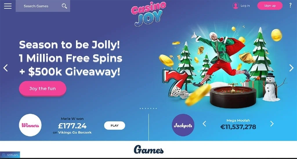 Casino Joy hjemmeside