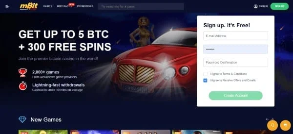 MBit Casino bitcoin bonus