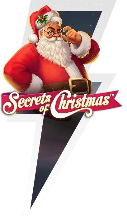 Secrets of Christmas-logo med julenisse
