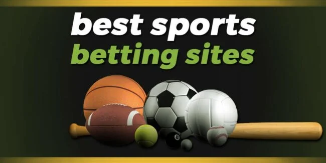 Sportsutstyr med teksten Best Sports Betting Sites