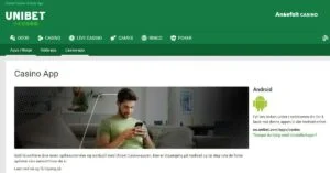 Unibet casino app