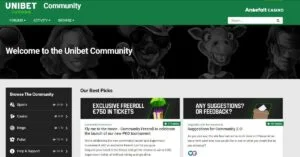 Unibet casino community forum