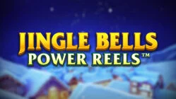 Jingle Bells Power Reels-logo med julenisse