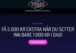 Neon vegas casino 5000 kroner bonus