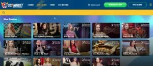 Scandibets nettkasinoplattform har en rekke live kasinospill med forskjellige forhandlere.