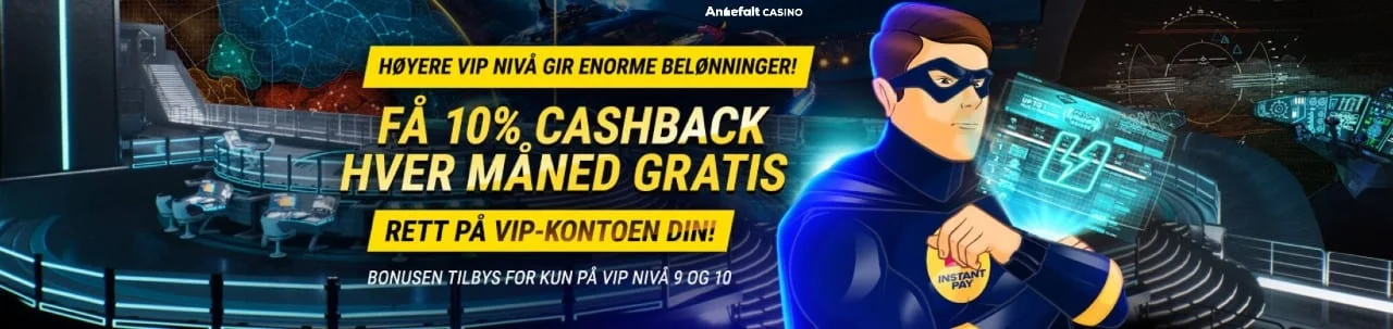 Instantpay casino cashback tilbud