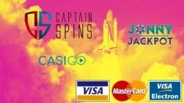Visa Mastercard innskudd casigo captain spins johnny jackpot