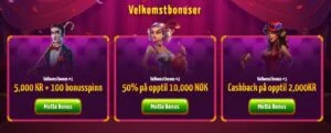 Winota-velkomstbonuser