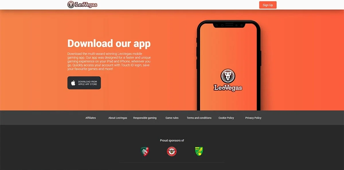 LeoVegas casino app