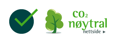 CO2 nøytral nettside