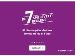 Spillevettregel 2 Bestem på forhånd hvor mye du har råd til å tape