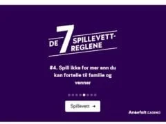 Spillevettregel 4 Spill ikke for mer enn du kan fortelle til familie og venner