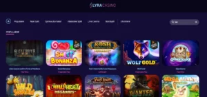 Spilleautomater på Lyra Casino