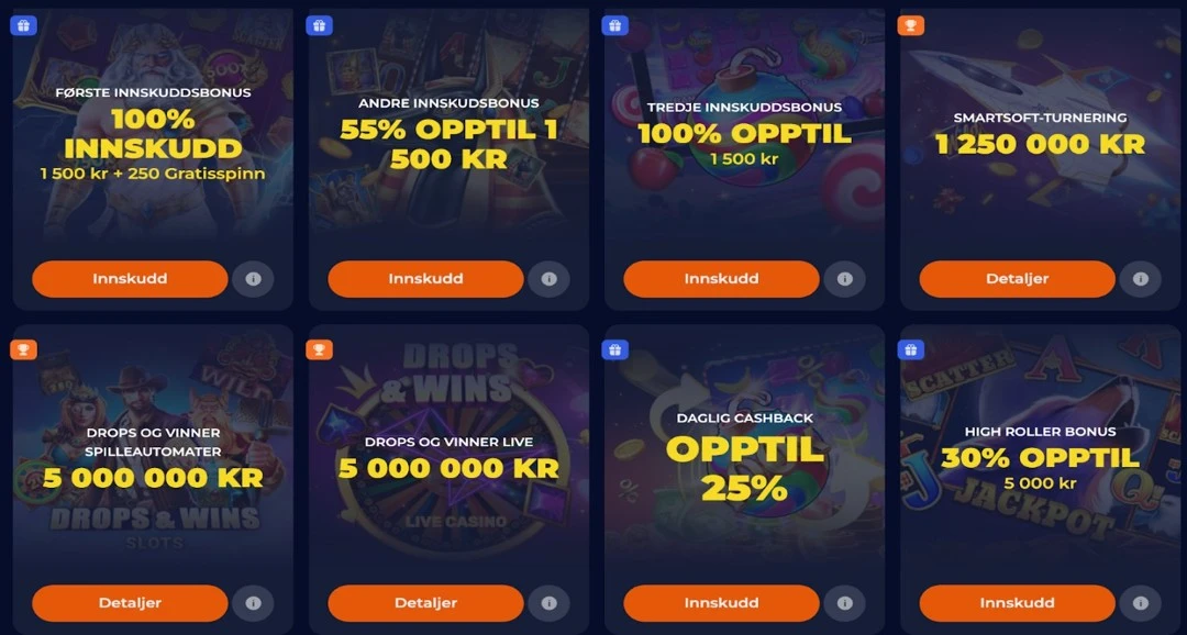 Casino nine kampanjer