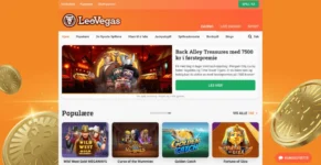 Denne nettsiden, LeoVegas, kan ikke norske spillere bruke lengre.