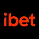 ibet-logo i oransje på svart bakgrunn